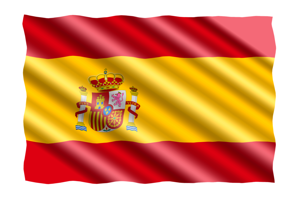 a flag with a red and yellow stripe